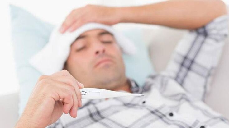 increased temperature in chronic prostatitis